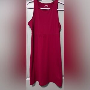 Eddie Bauer red stretch tennis dress women size medium